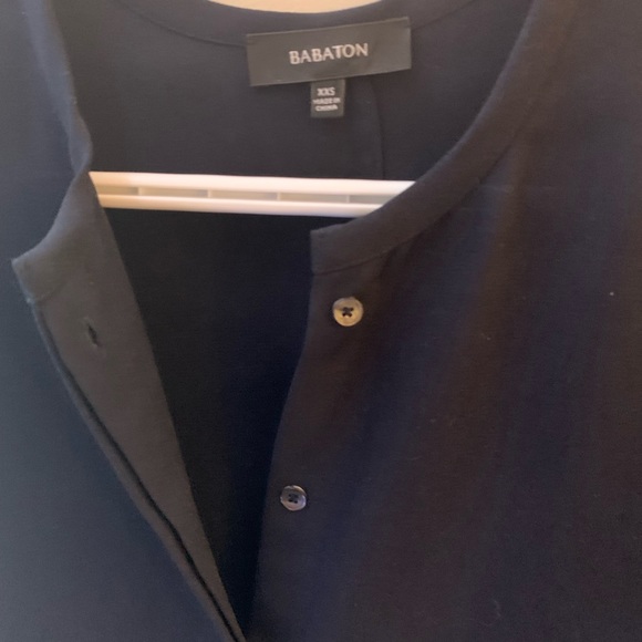 Aritzia Babaton Howard Oversized Navy Tunic - Picture 3 of 5